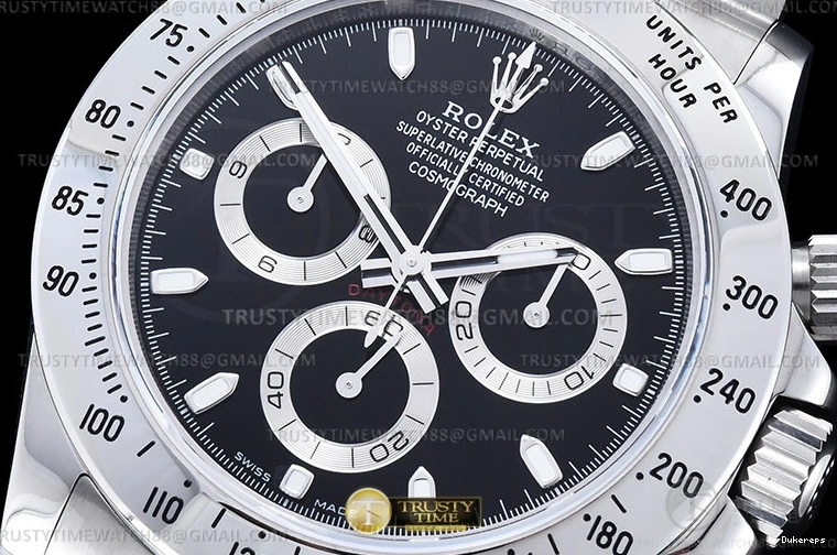 SS SH4130 Blk 116520 QF Daytona ROLDYT0441B Stk – SS 904L 1101